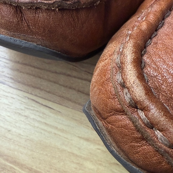 LL BEAN leather mocs slippers men’s 13 excellent - Picture 8 of 8